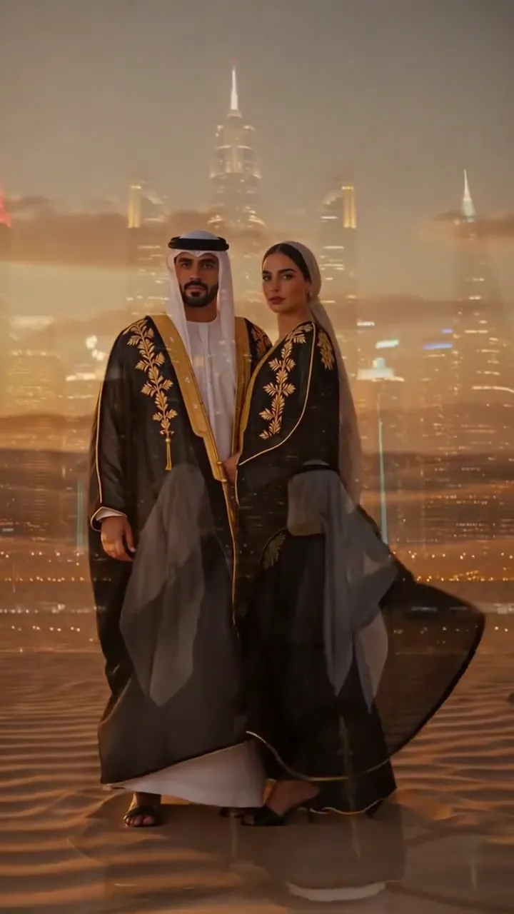 Film di moda tradizionale a Dubai — anteprima video